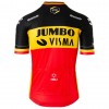 Maglia 2020 Team Jumbo-Visma Belgio Campioni N001 Manica Corta
